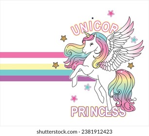 magical unicorn graphic tees for girl design