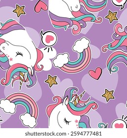 magical unicorn patterns love design