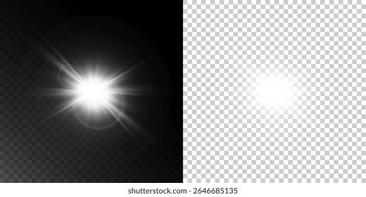Magical Universe Sparkle PNG with Energy Beam, Isolated Galaxy Shine, and Graphic Light Effects for Celebration or Decoration Use.