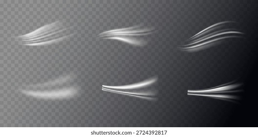 Fondo mágico de invierno con remolinos de viento, Elementos de escarcha brillantes y un vórtice blanco transparente que crea una atmósfera hipnotizante de la estación fría con polvo helado brillante, Ilustración vectorial