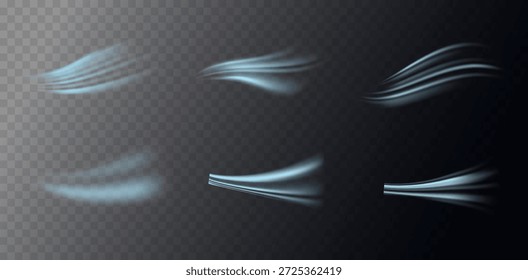 Fondo mágico de invierno con remolinos de viento, Elementos de escarcha brillantes y un vórtice blanco transparente que crea una atmósfera hipnotizante de la estación fría con polvo helado brillante, Ilustración vectorial