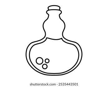 Magicial Trank Flasche Umriss Illustration