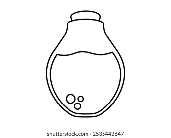 Magicial Trank Flasche Umriss Illustration