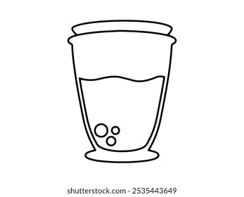 Magicial Trank Flasche Umriss Illustration