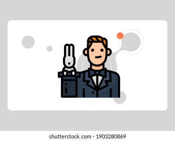 magician avatar on white background