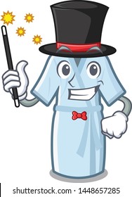 Magician bathrobe isolated with in the cartoon