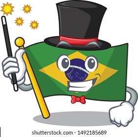 Magician brazil flag kept in mascot drawer