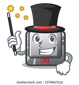 Magician button L on a game cartoon