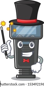 Magician camera flash with the  character