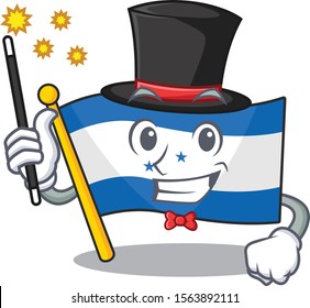 magician cartoon flag honduras in with mascot