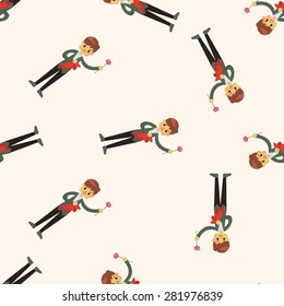 magician , cartoon seamless pattern background
