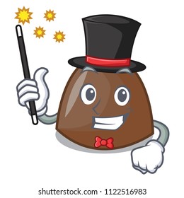 Magician chocolate candies mascot cartoon