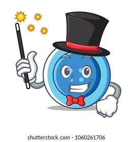 Magician clothing button character cartoon