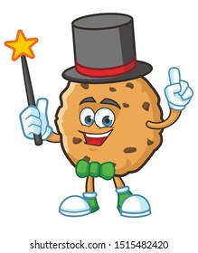 magician cookie cartoon character mascot design