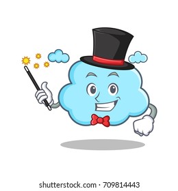 Magician cute cloud character cartoon
