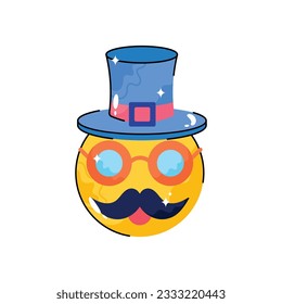 Magician doodle vector filled outline Sticker. EPS 10 file