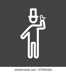 Magician with Dove