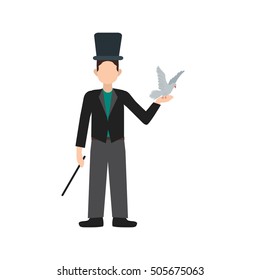 Magician with Dove