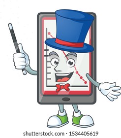 Magician down chart vertical tablet with mascot