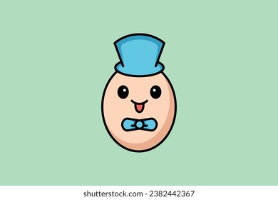 magician egg vector template logo design