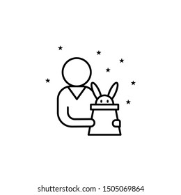 Magician event management icon. Element of event management icon
