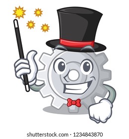 Magician gear icon cartoon the design best