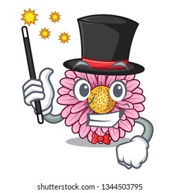 Magician gerbera flowers in the cartoon shape