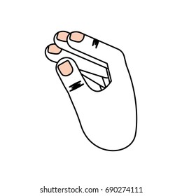 Magician hand trick