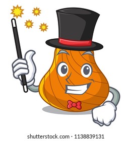 Magician hard shell mascot cartoon