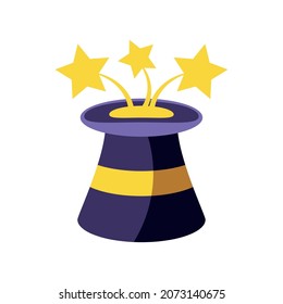 magician hat accessory icon style