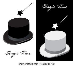 MAGICIAN HAT BLACK & WHITE