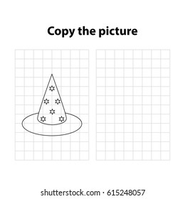 A MAGICIAN HAT - copy the picture, game for children (kids)