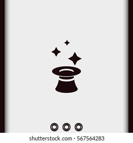 Magician hat icon.
