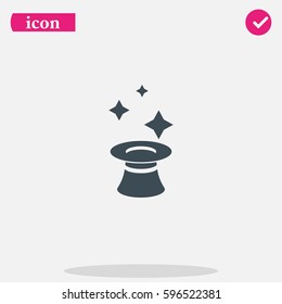 Magician hat icon.