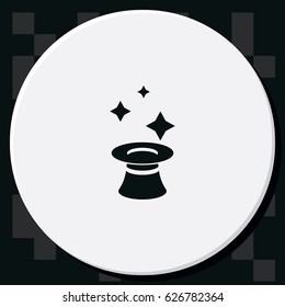 Magician hat icon.