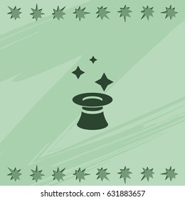 Magician hat icon.