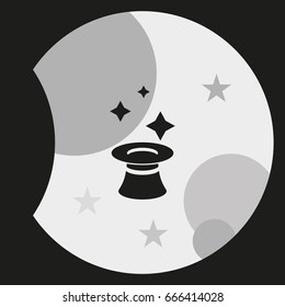 Magician hat icon.