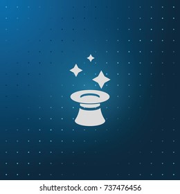 Magician hat icon.