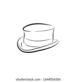 Magician hat icon design template vector isolated