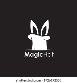 Magician hat icon logo design vector template