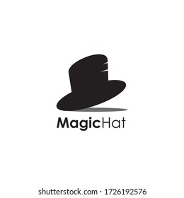 Magician hat icon logo design vector template