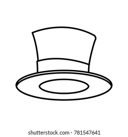 Magician hat isolated
