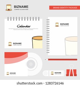 Magician hat  Logo, Calendar Template, CD Cover, Diary and USB Brand Stationary Package Design Vector Template