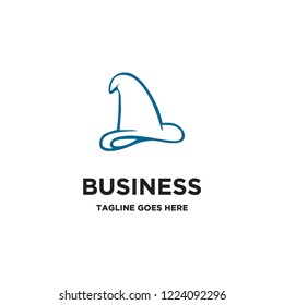magician hat logo icon vector