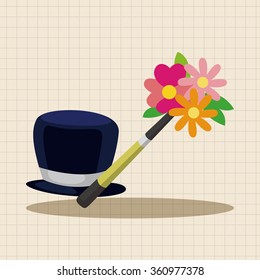 magician hat theme elements
