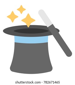 
Magician Hat Vector Icon
