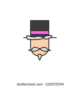 magician icon. Element of magic icon for mobile concept and web apps. Color magician icon can be used for web and mobile