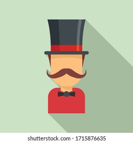 Magician icon. Flat illustration of magician vector icon for web design