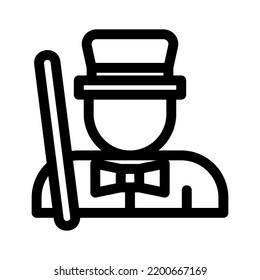 magician icon or logo isolated sign symbol vector illustration - high quality black style vector icons
