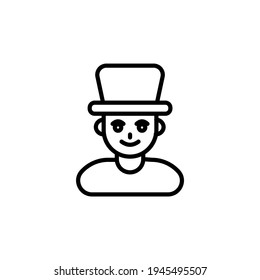 Magician icon in vector. Logotype